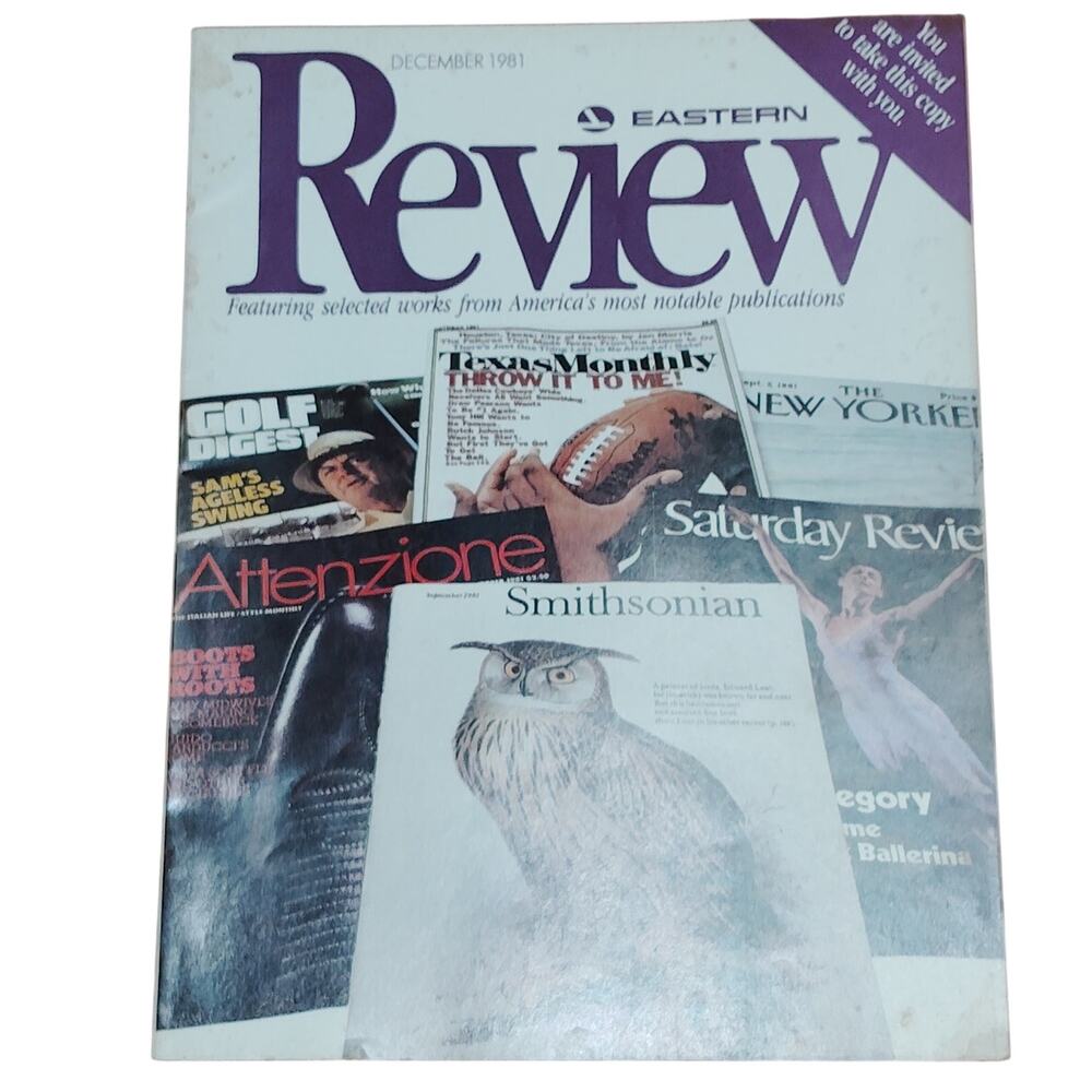 Eastern Review Magazine - December 1981 - Vintage Eastern Airlines Inflight